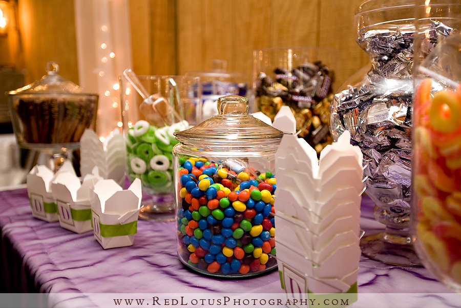 table and a candy bar at the reception the perfect sugar buzz break