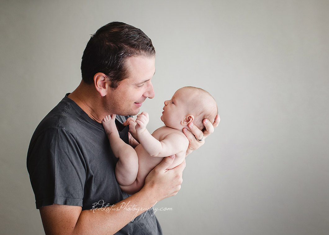 father and baby poses